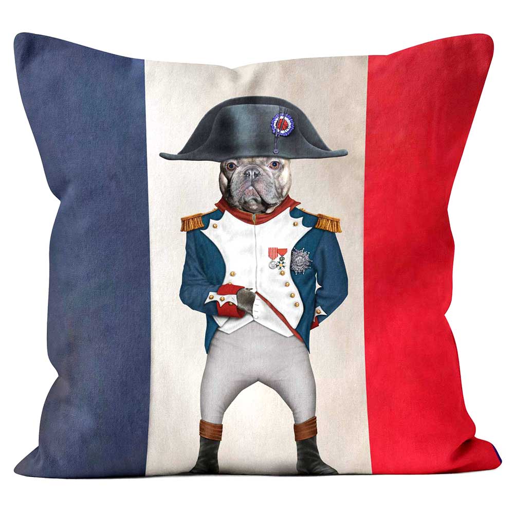 Cushions Are Us 'Napoleon' French Bulldog Photo Cushion - Large | Medium