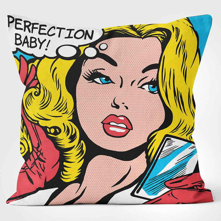 ARTWORLD CUSHIONS 'Perfection Baby' Youngerman Art Print Cushion  Medium | Large