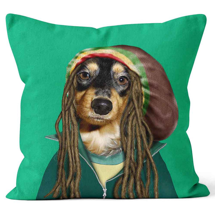 CUSHIONS ARE US 'Reggae' Dog Doggy Pets Rock Photo Print Cushion - Large | Medium