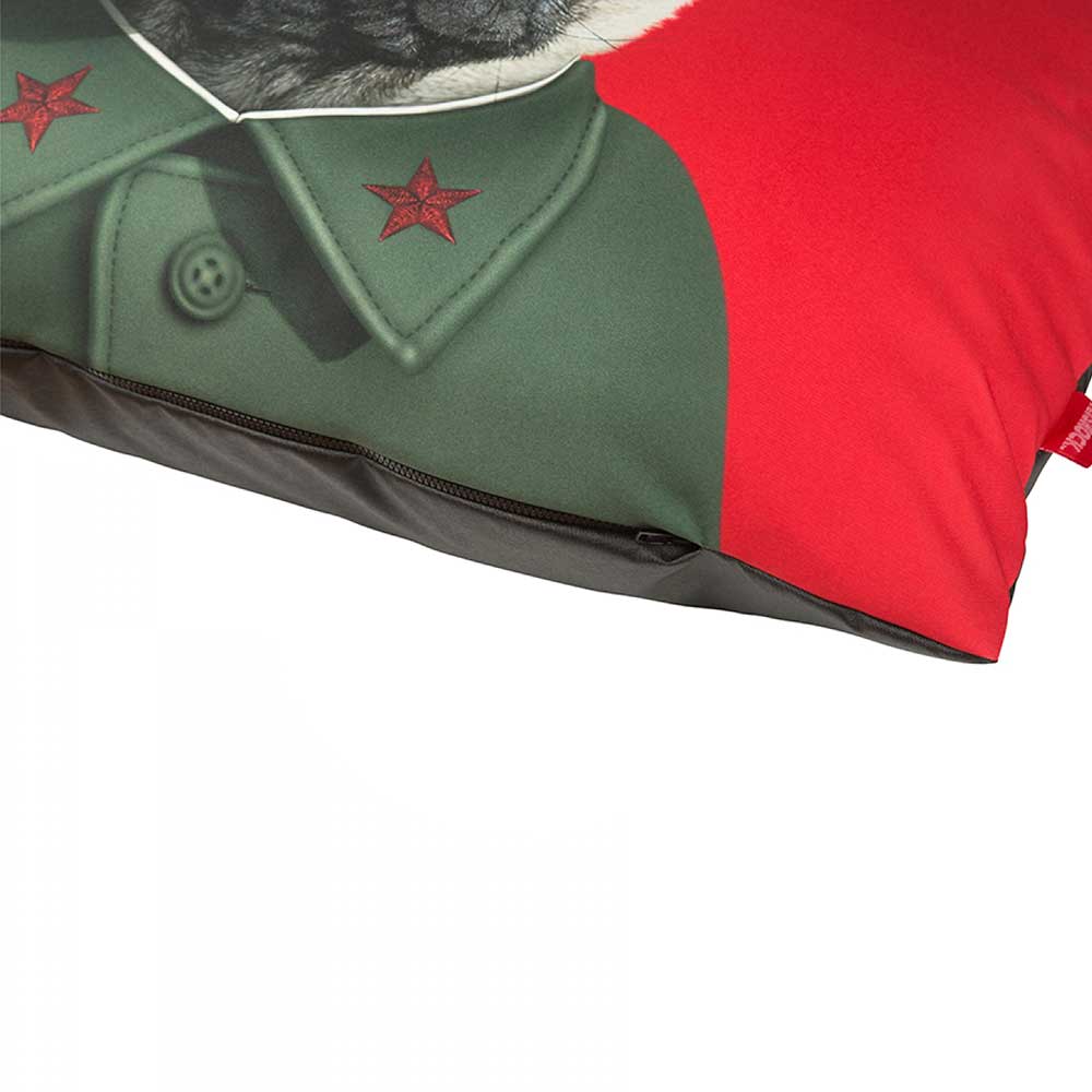 ARTWORLD PET BEDS 'Dog Father' Black Luxury Dog Bed Photo Cushion