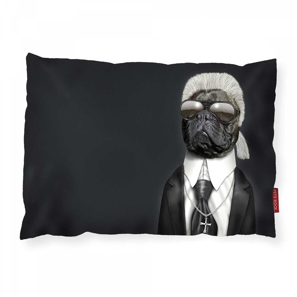 ARTWORLD PET BEDS Coussin photo de lit pour chien de luxe « Fashion » noir - Grand | Moyen