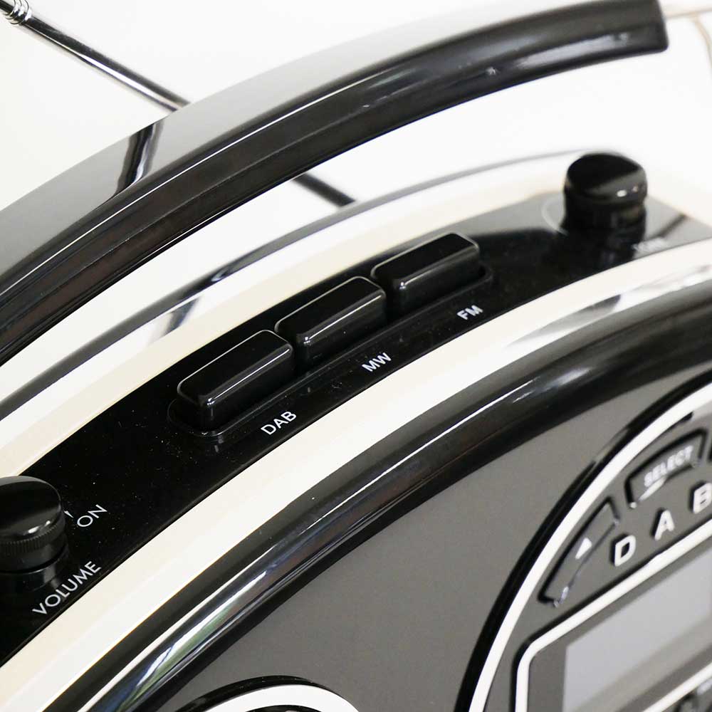 Devon Portable Retro DAB Radio Black by Steepletone