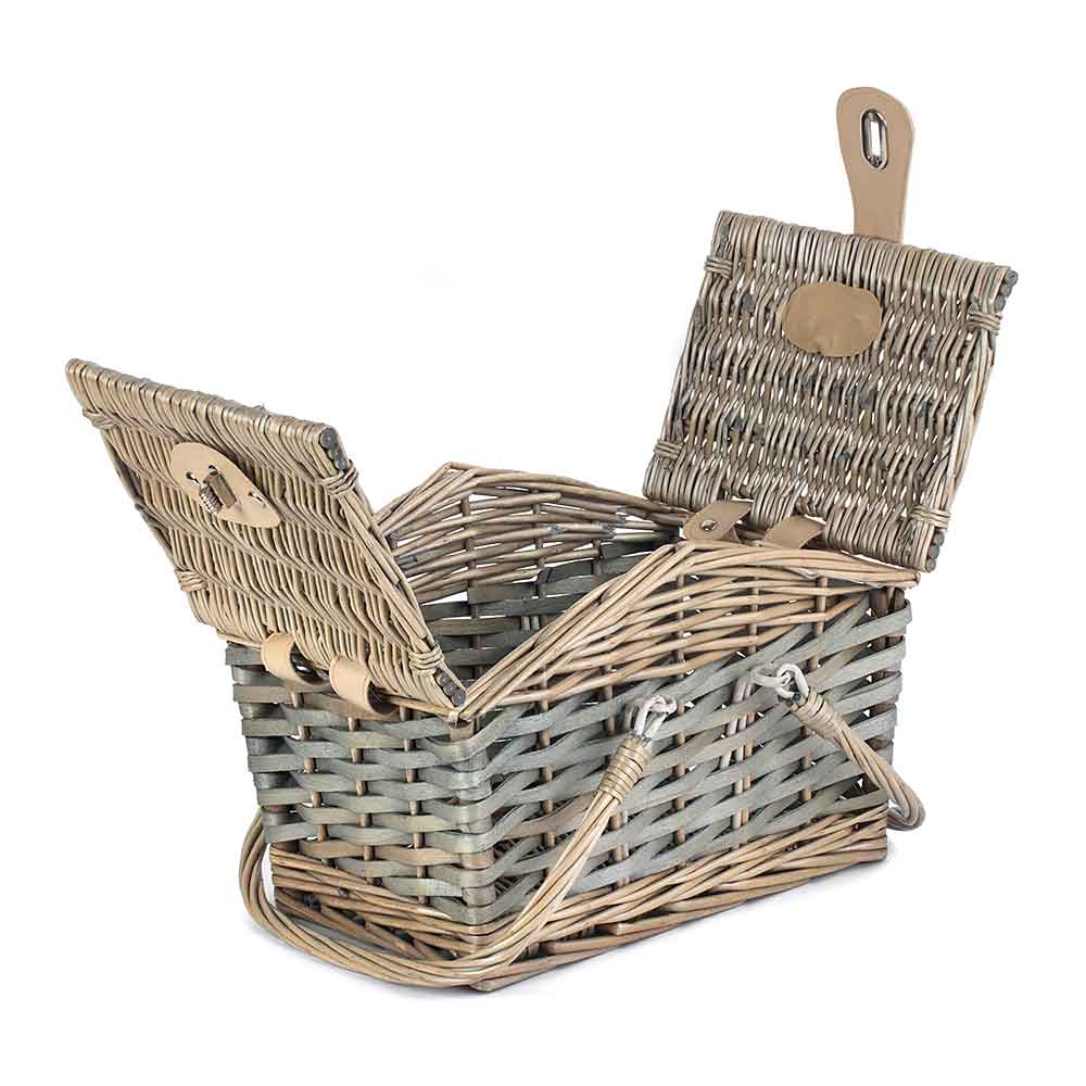 Double Lidded Picnic Basket Hamper 122 by Willow