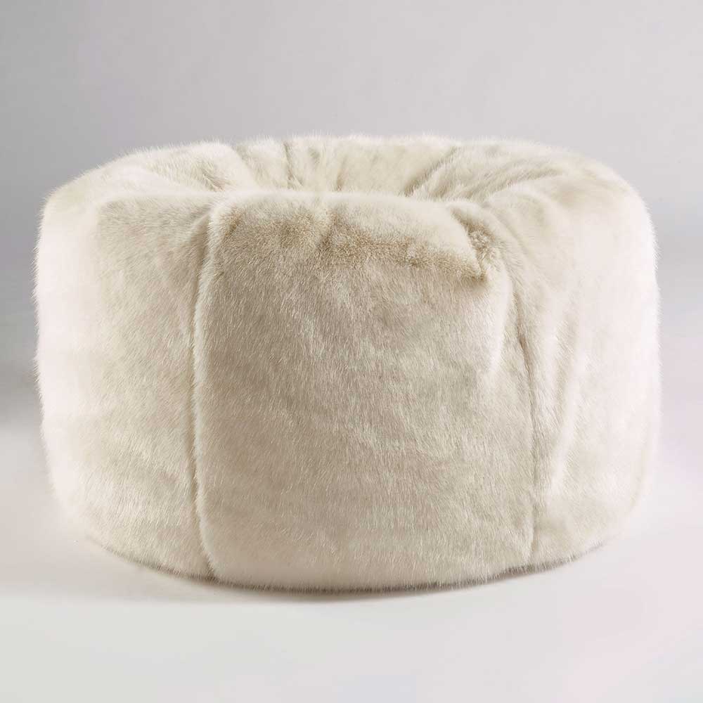 Faux Fur Beanbag Cream by Katrina Hampton