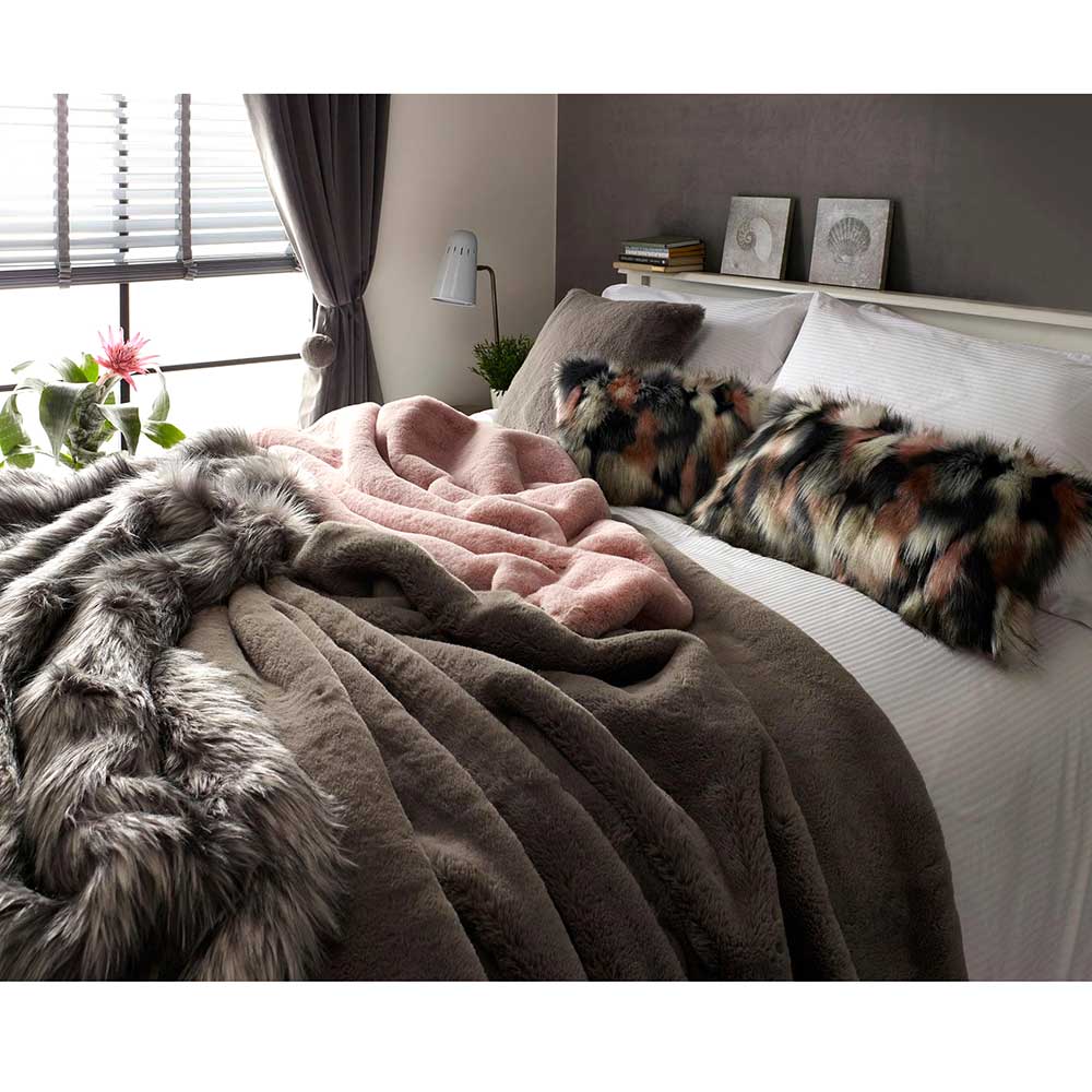 Faux Fur Bed Throws by Katrina Hampton