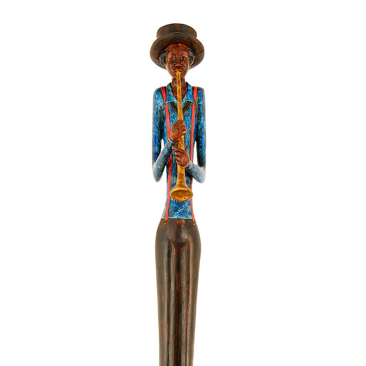 Large Figurine Ornament Standing Jazz Trumpeter by Hill Interiors