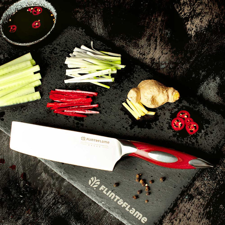 Kitchen Chef Vegetable Knife Nakiri 6" by Flint and Flame