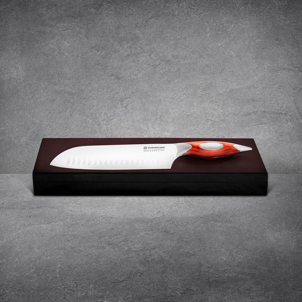 Kitchen Chef Knife Santoku 8"  by Flint and Flame