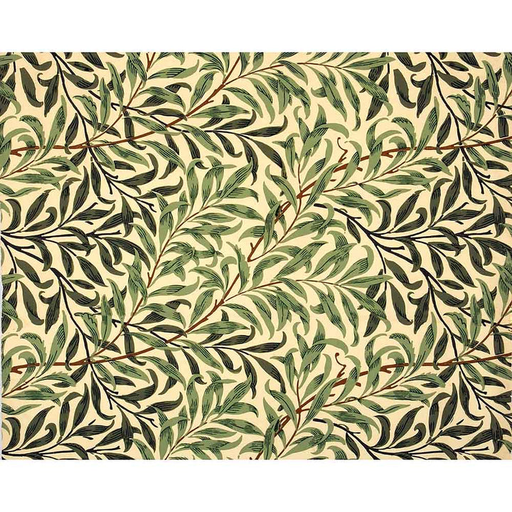 ARTWORLD STOOLS Willow Bough by William Morris - Hardwood Folding Stool pattern detail