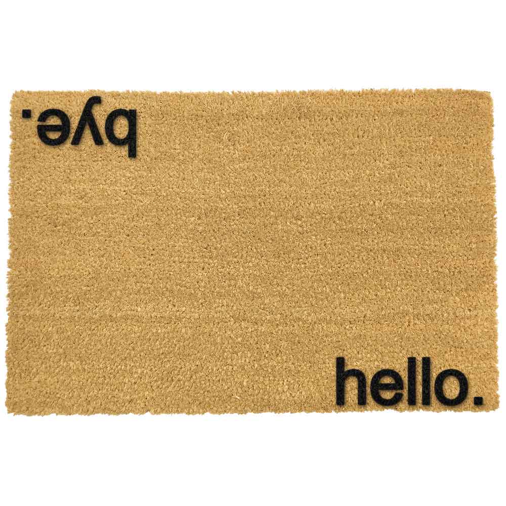 Front Doormat Indoor Outdoor Custom Hello Bye