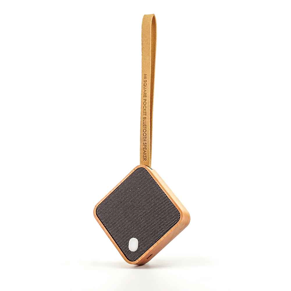 GINGKO MI Square Bluetooth Speaker - Cherry Wood