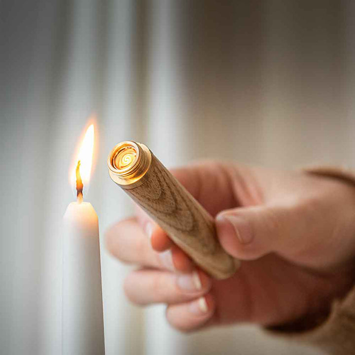 GINGKO Element Flameless Lighter - White Ash Wood