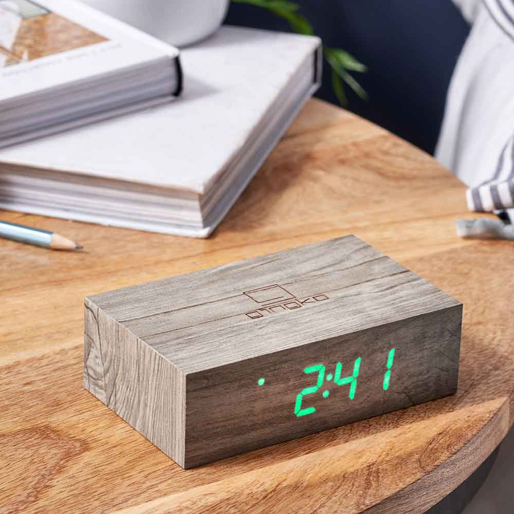 Flip Click Clock Alarm Available in Six Colours by Gingko