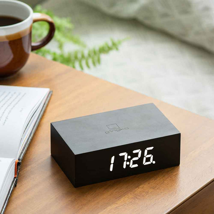 Flip Click Clock Alarm Available in Six Colours by Gingko