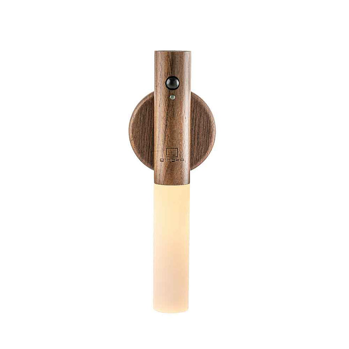 GINGKO Smart Baton Motion Activated Rechargeable Lamp Light - Walnut Wood