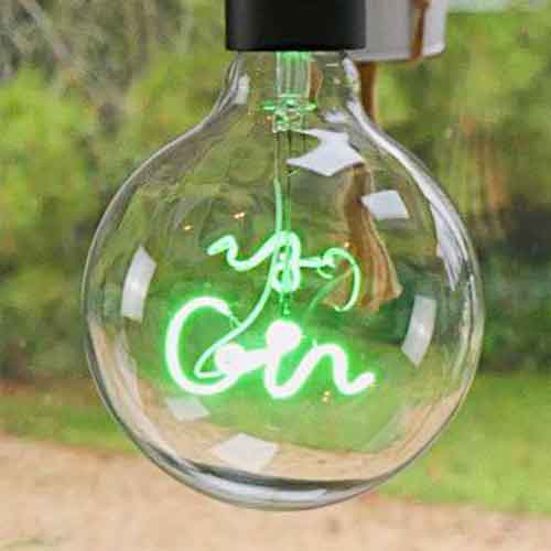 Ampoules à filament LED Word Text Vingt styles et couleurs par Steepletone