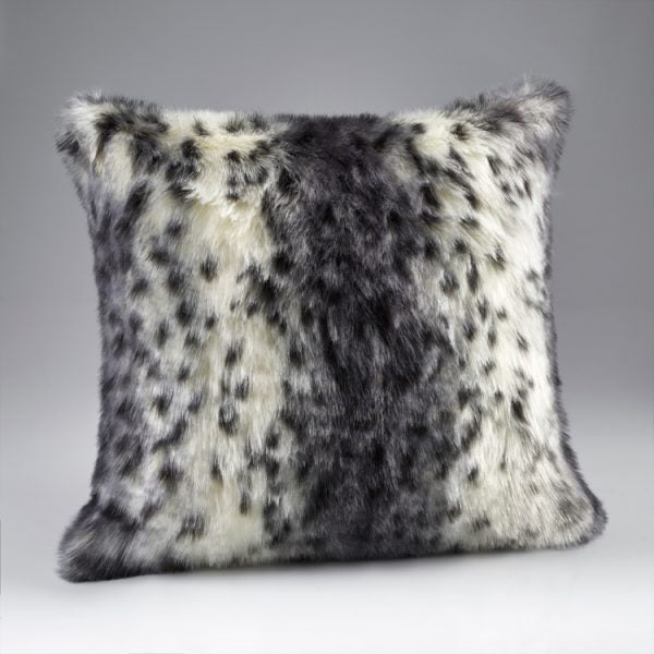 Faux Fur Cushion Grey Lynx by Katrina Hampton