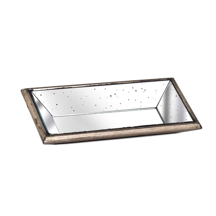 Small Rectangular Gold Mirrored Serving Tray by Hill Interiors