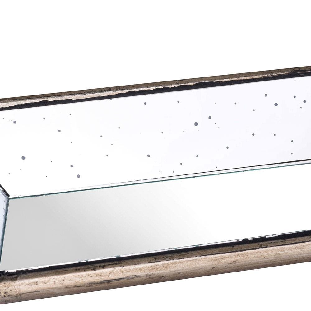 Small Rectangular Gold Mirrored Serving Tray detail  by Hill Interiors