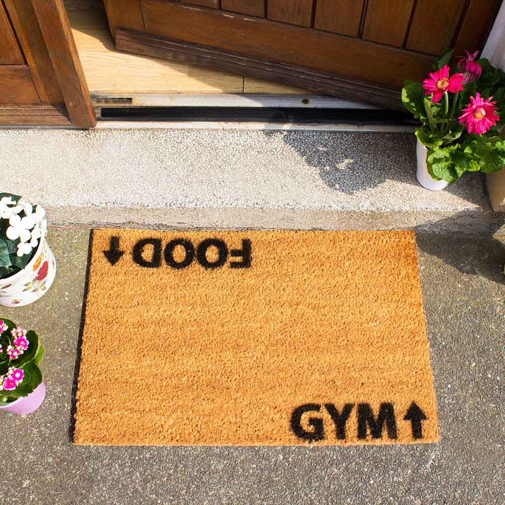 Front Doormat Indoor Outdoor Custom Gym Food