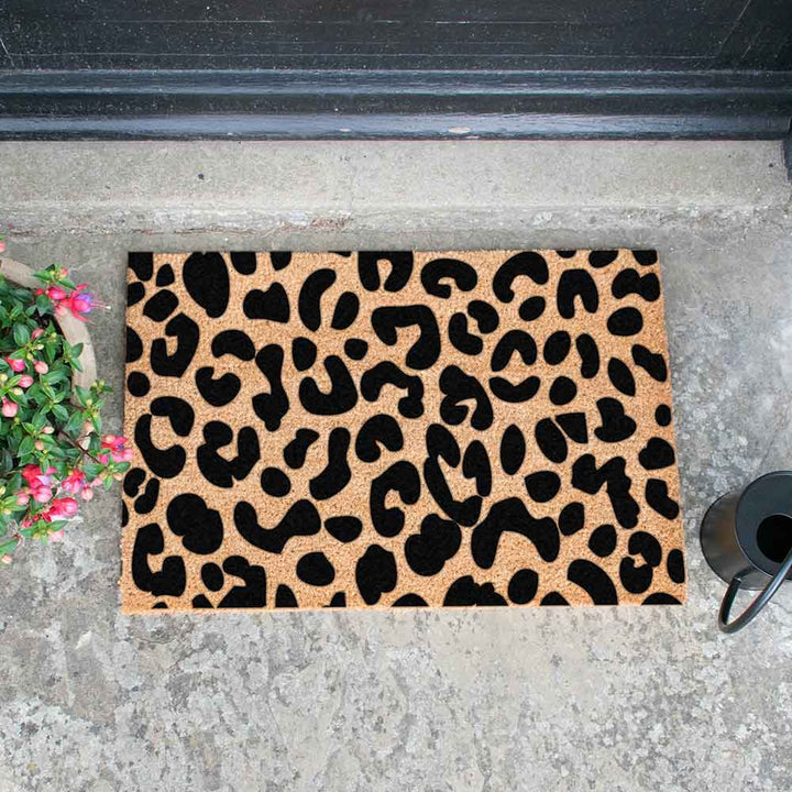 Front Doormat Indoor Outdoor Custom Leopard Print