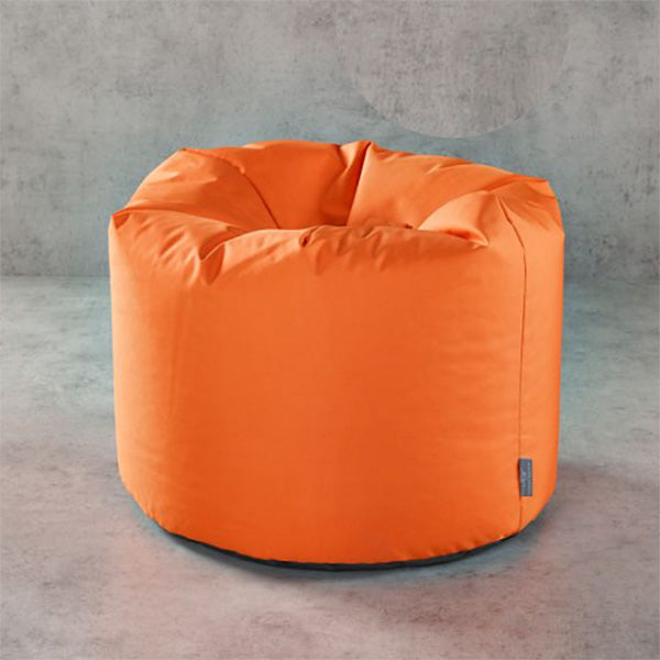 Beanbag Chair Indoors Outdoors in Tangerine Orange by Katrina Hampton