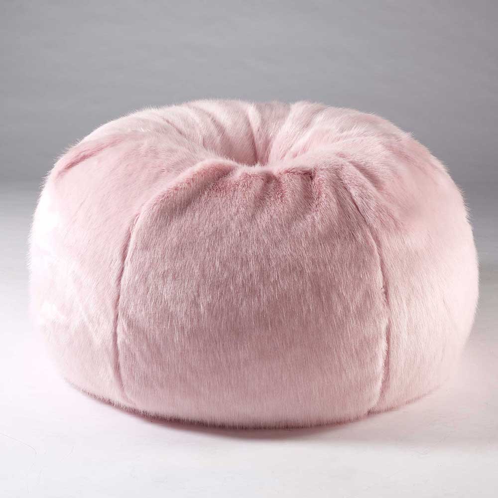 Faux Fur Beanbag Pink by Katrina Hampton