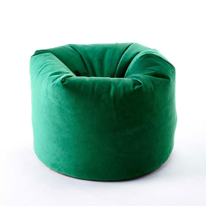 Beanbag Velvet Chair in Emerald Green by Katrina Hampton
