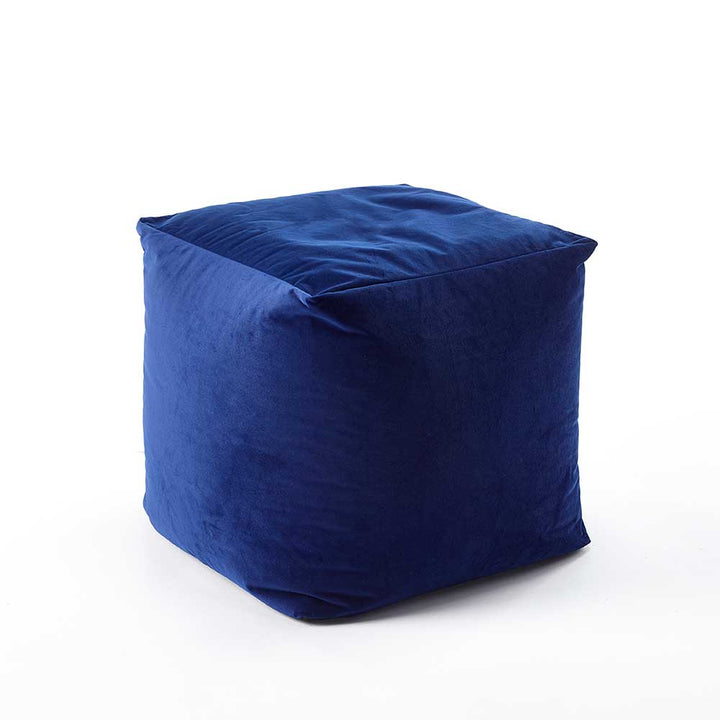 Beanbag Velvet Cube Chair Royal Blue by Katrina Hampton