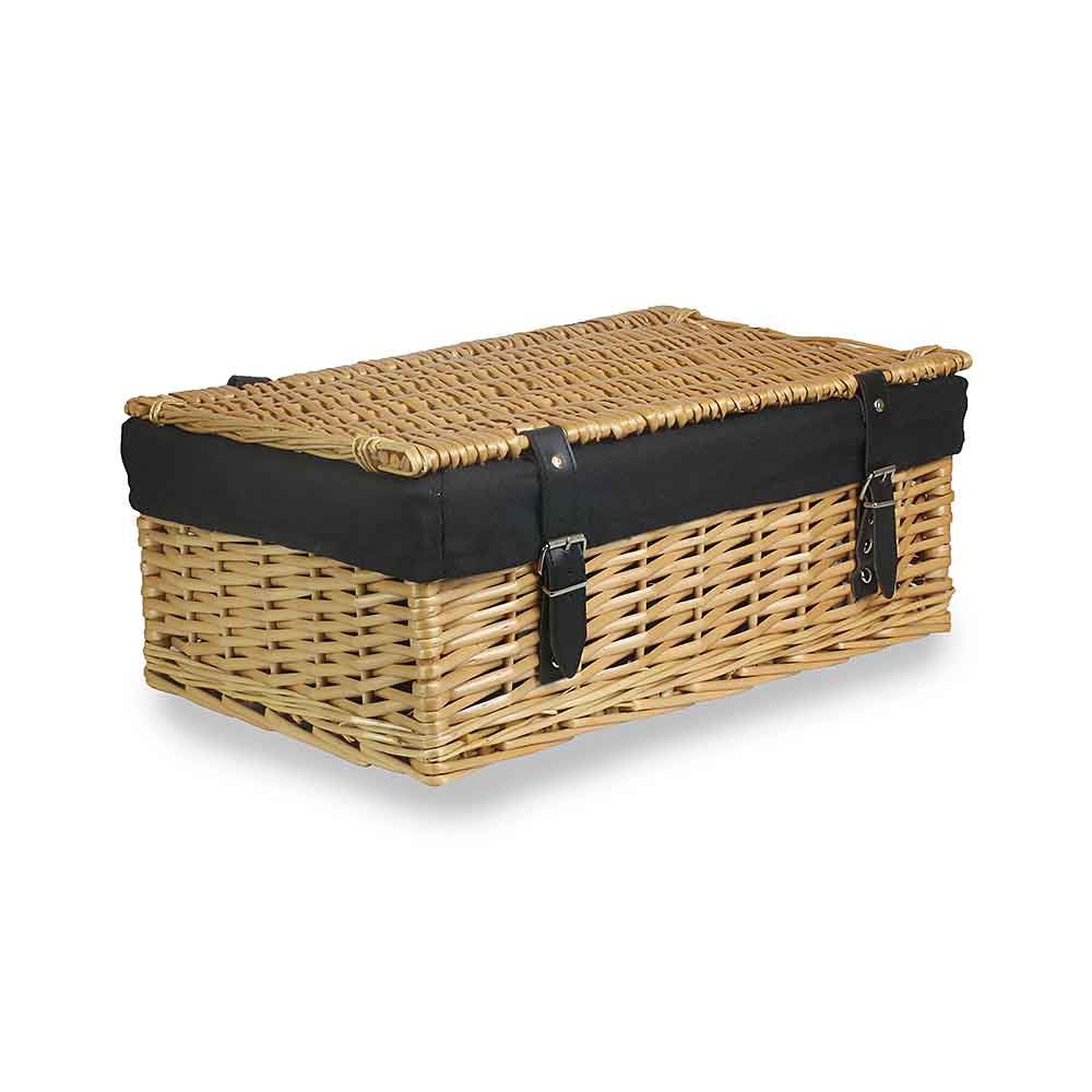 Large Packaging Hamper with Black Lining - Empty 107B by Willow