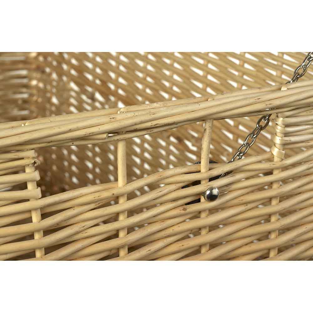 Lidded Storage Chest Hamper 24" with Leather Straps - Empty 044 by Willow