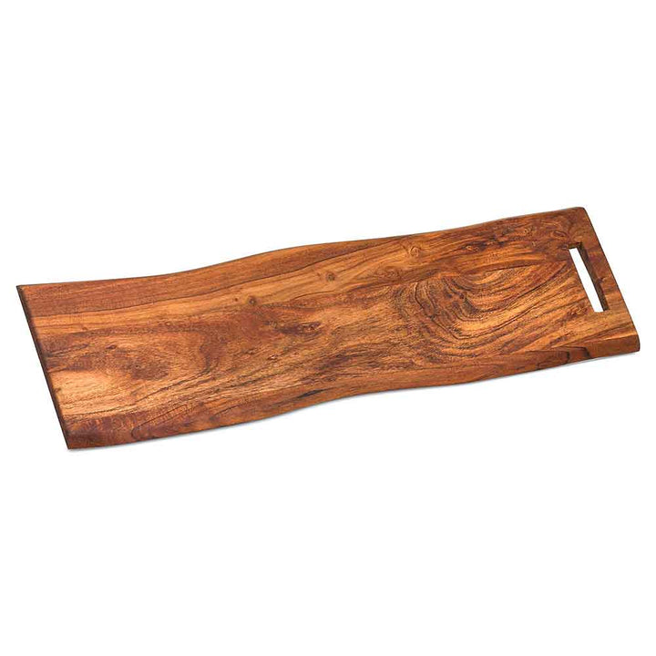 Wooden Chopping Board Long with Handle by Hill Interiors