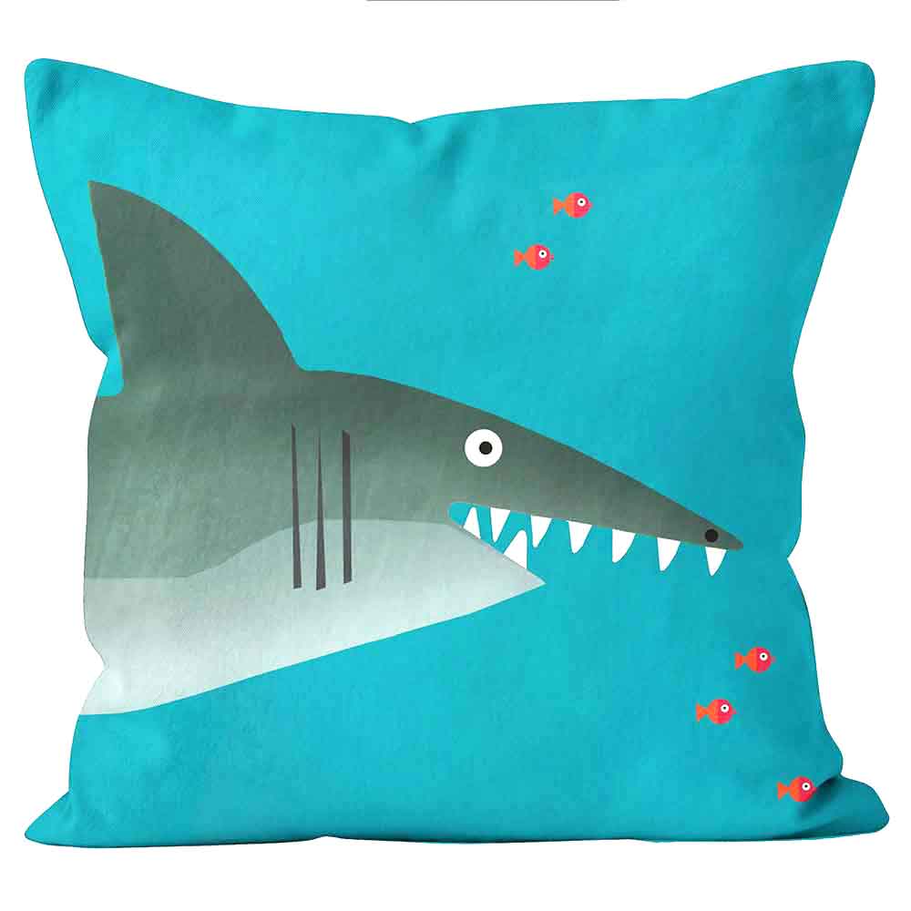Cushions Are Us Megalodon Shark Kali Stileman Cushion pillow