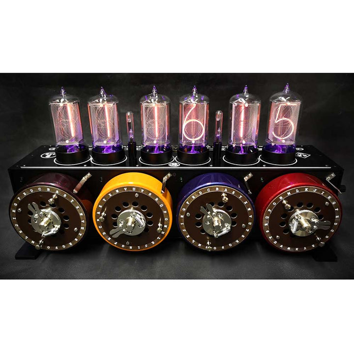 Nixie Glow Tube Covert Bombe Table Clock by Bad Dog Designs - Made to Order