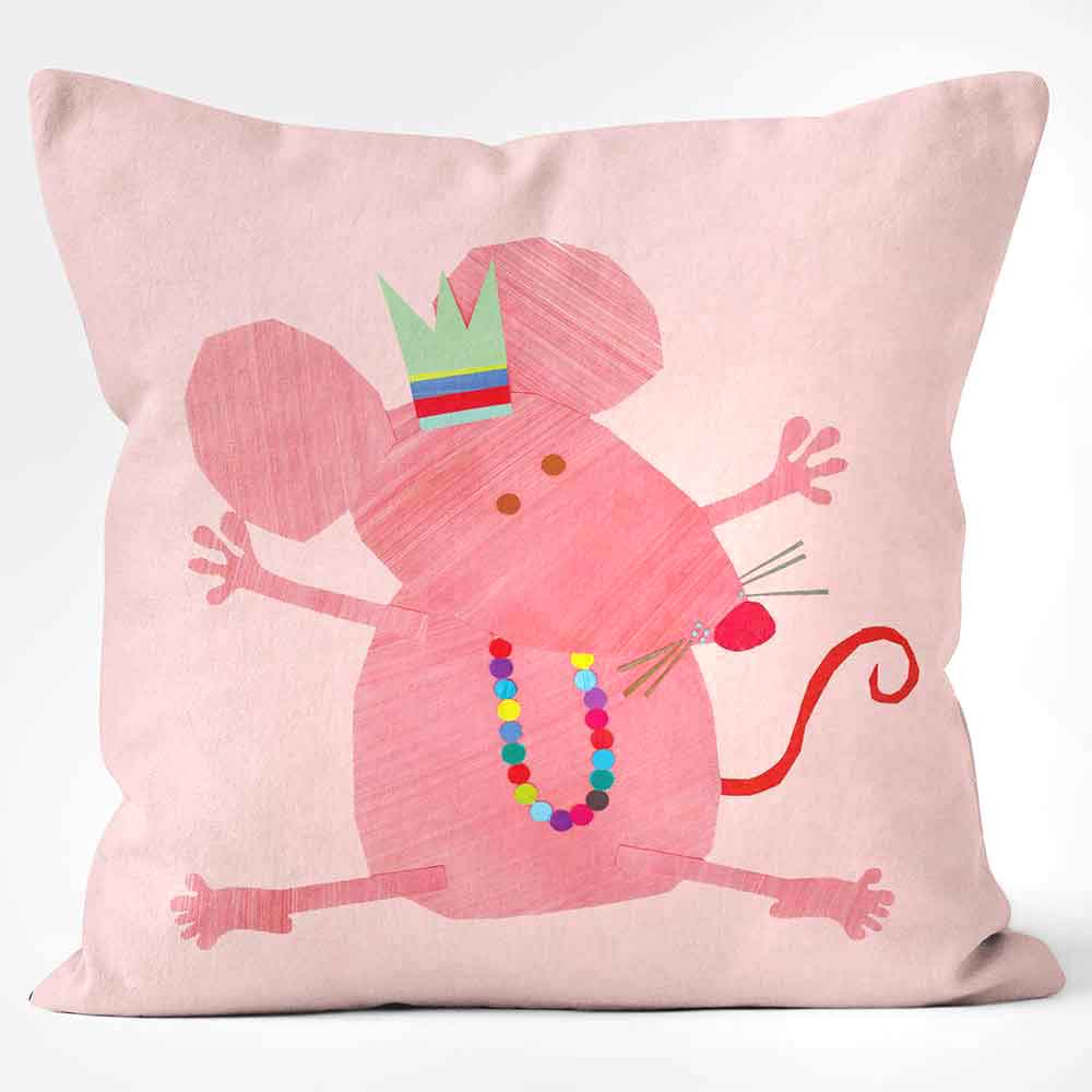 Cushions Are Us Pink Mouse Kali Stileman Cushion Pillow