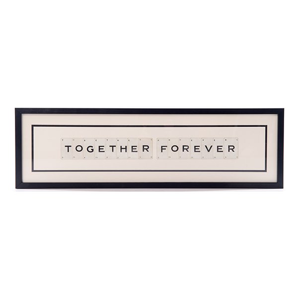 Vintage Playing Cards TOGETHER FOREVER Wall Art Picture Frame