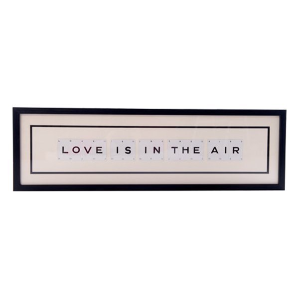 Vintage Playing Cards LOVE IS IN THE AIR Wall Art Picture Frame