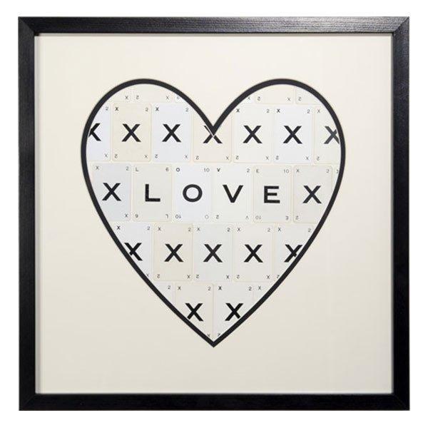 Vintage Playing Cards LOVE Wall Art Picture Frame