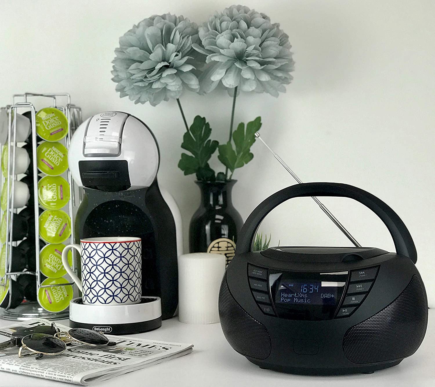 Radio and CD Player DAB STAR LED Display by Steepletone