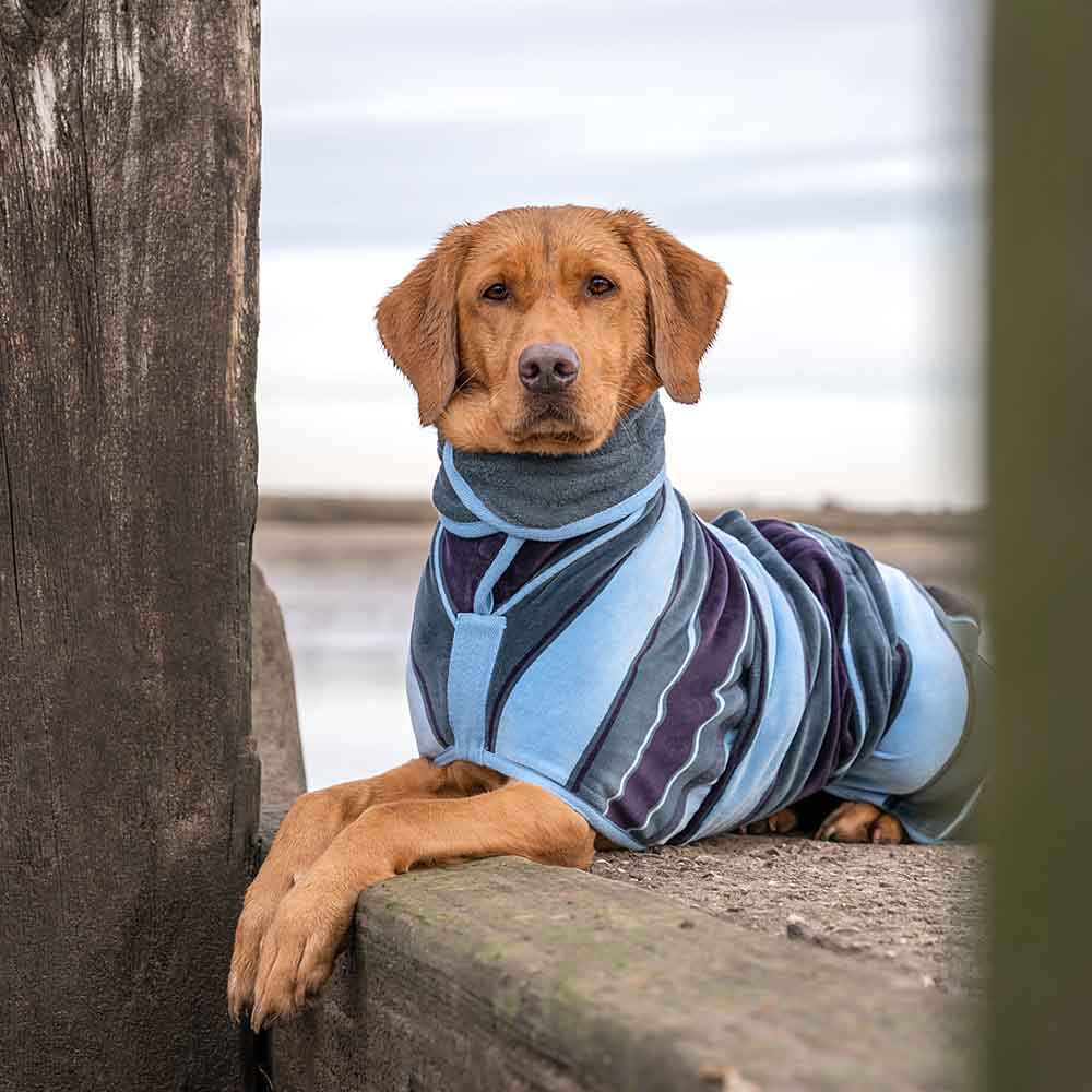 Dog Drying Coat Blue Harbour Design Collection by Ruff and Tumble