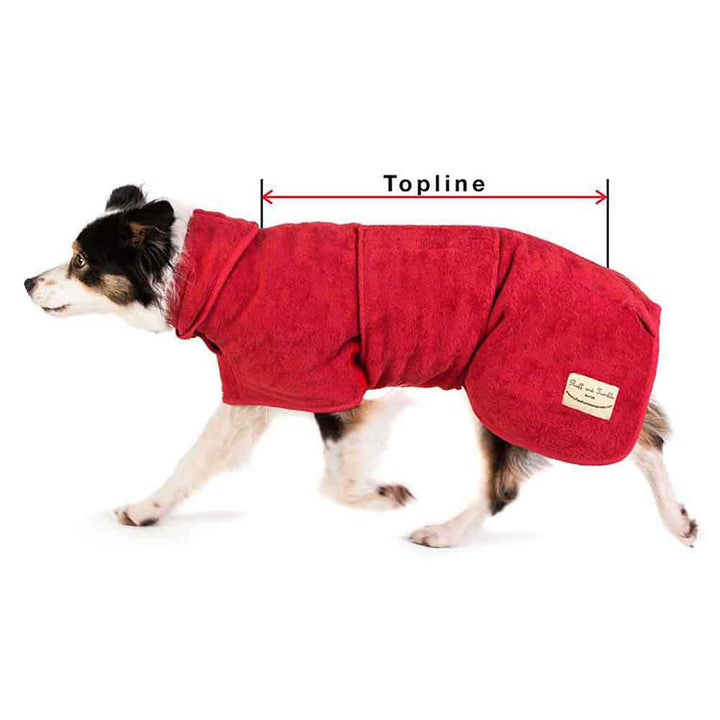 Manteau de séchage classique pour chien en violet chiné par Ruff and Tumble