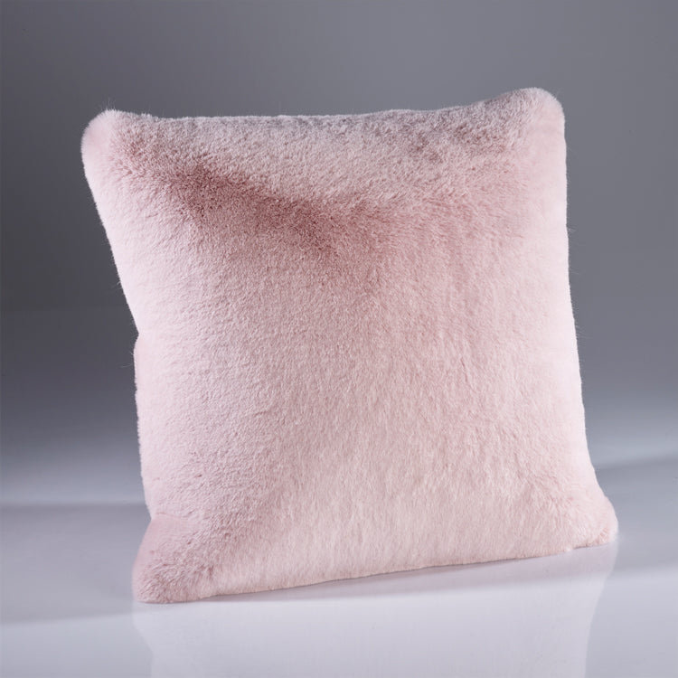 Faux Fur Cushion Soft Pink by Katrina Hampton