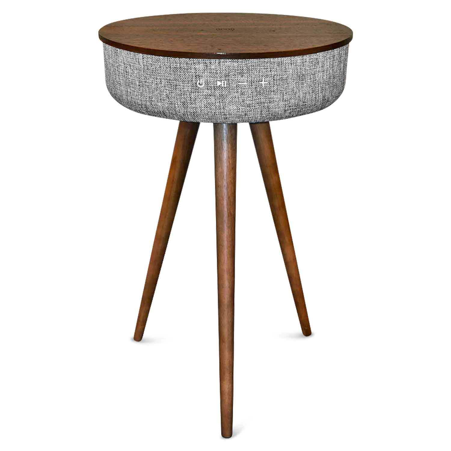 TOUCHDOWN Wireless Charging Table with Speakers - Walnut | Ash | Grey