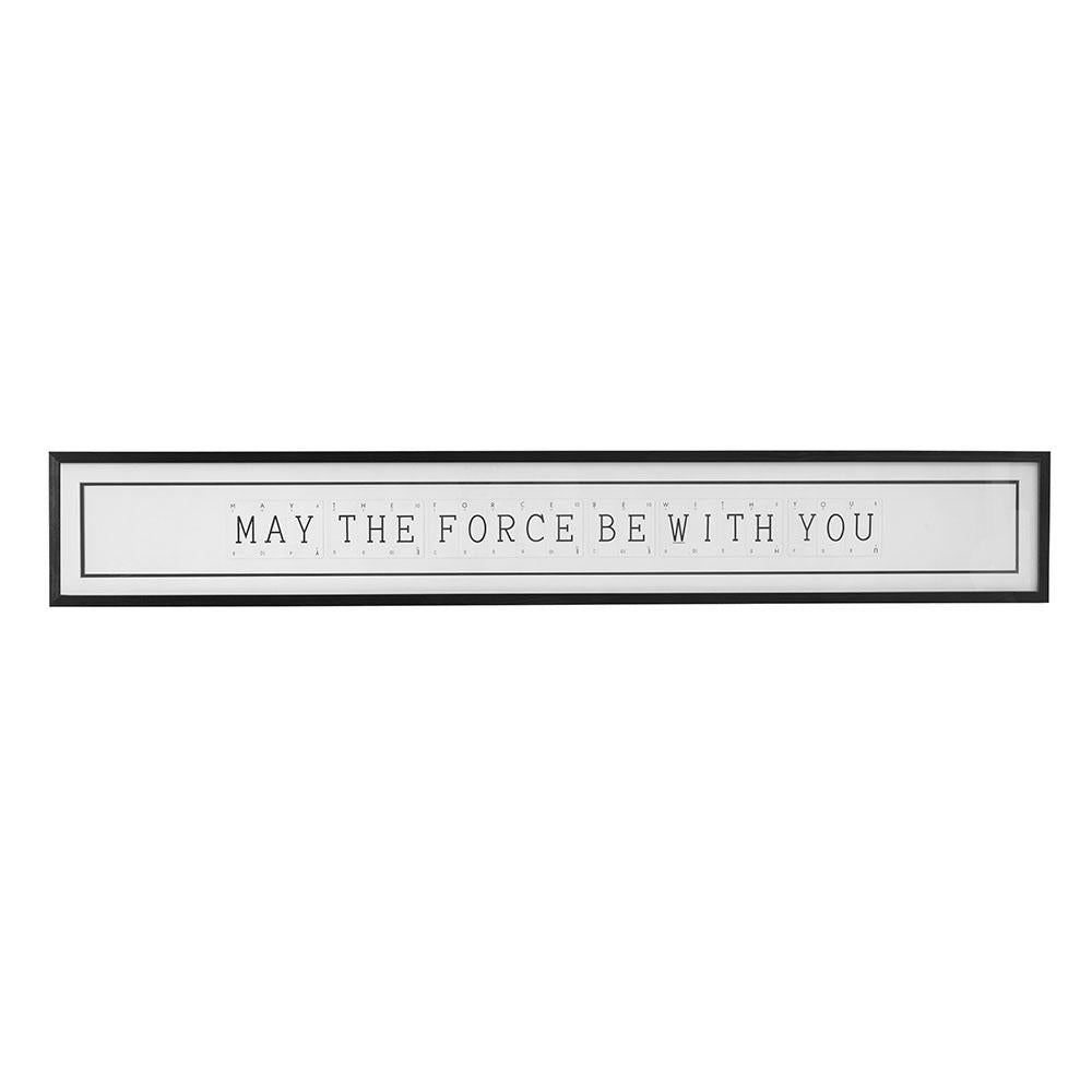 Vintage Playing Cards MAY THE FORCE BE WITH YOU Wall Art Picture Frame