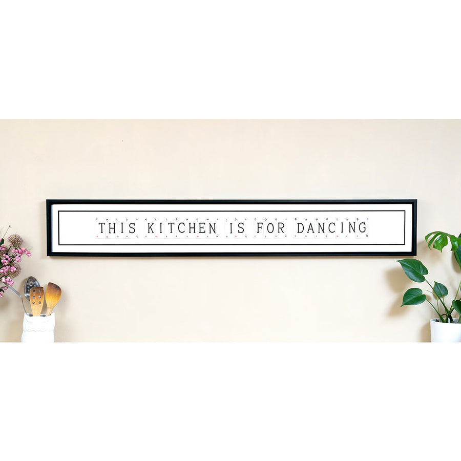 Vintage Playing Cards THIS KITCHEN IS FOR DANCING Wall Art Picture Frame