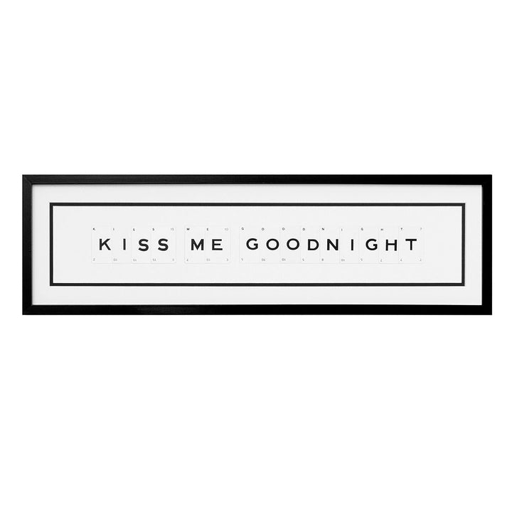 Vintage Playing Cards KISS ME GOOD NIGHT Wall Art Picture Frame