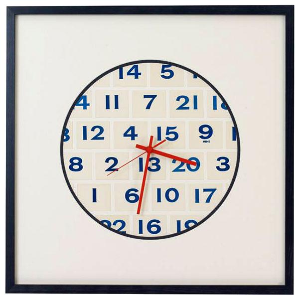 Vintage Playing Cards NUMBERS Picture Frame Wall Clock