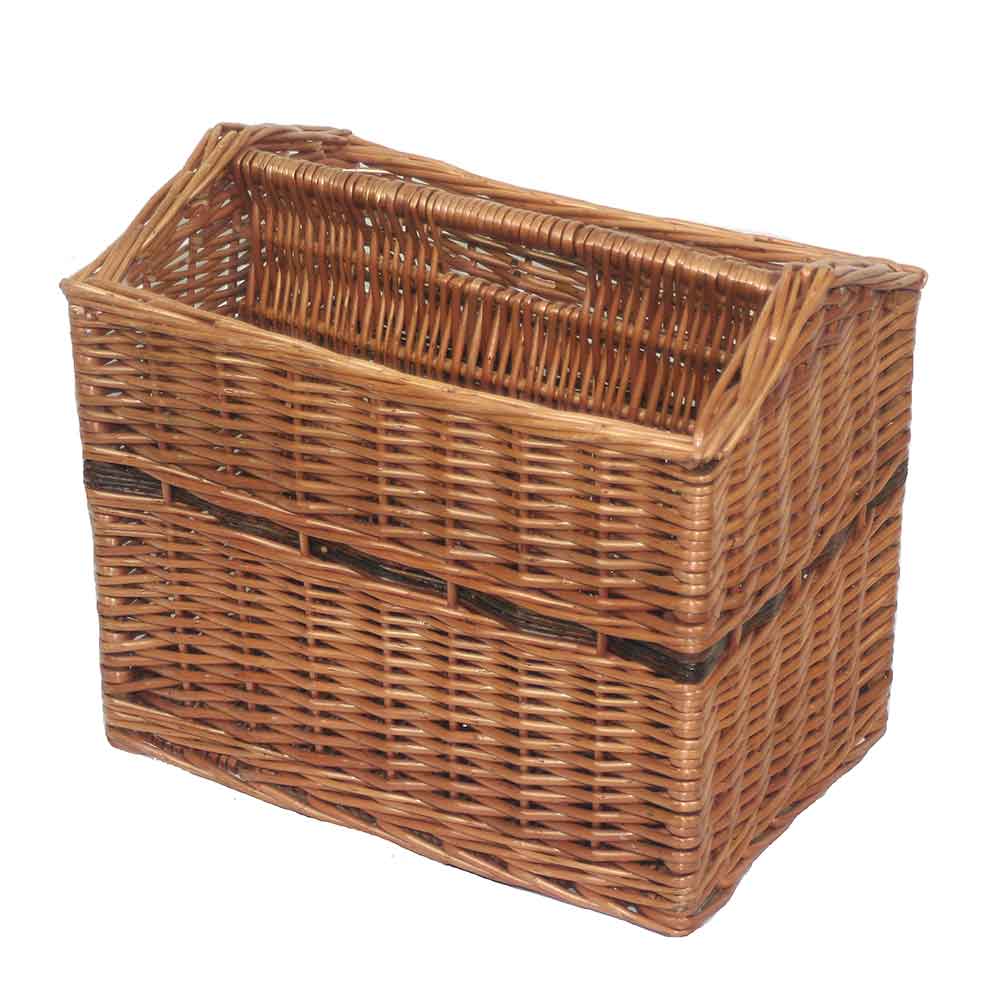 Wicker Storage Rack Magazine Basket H004 by Willow