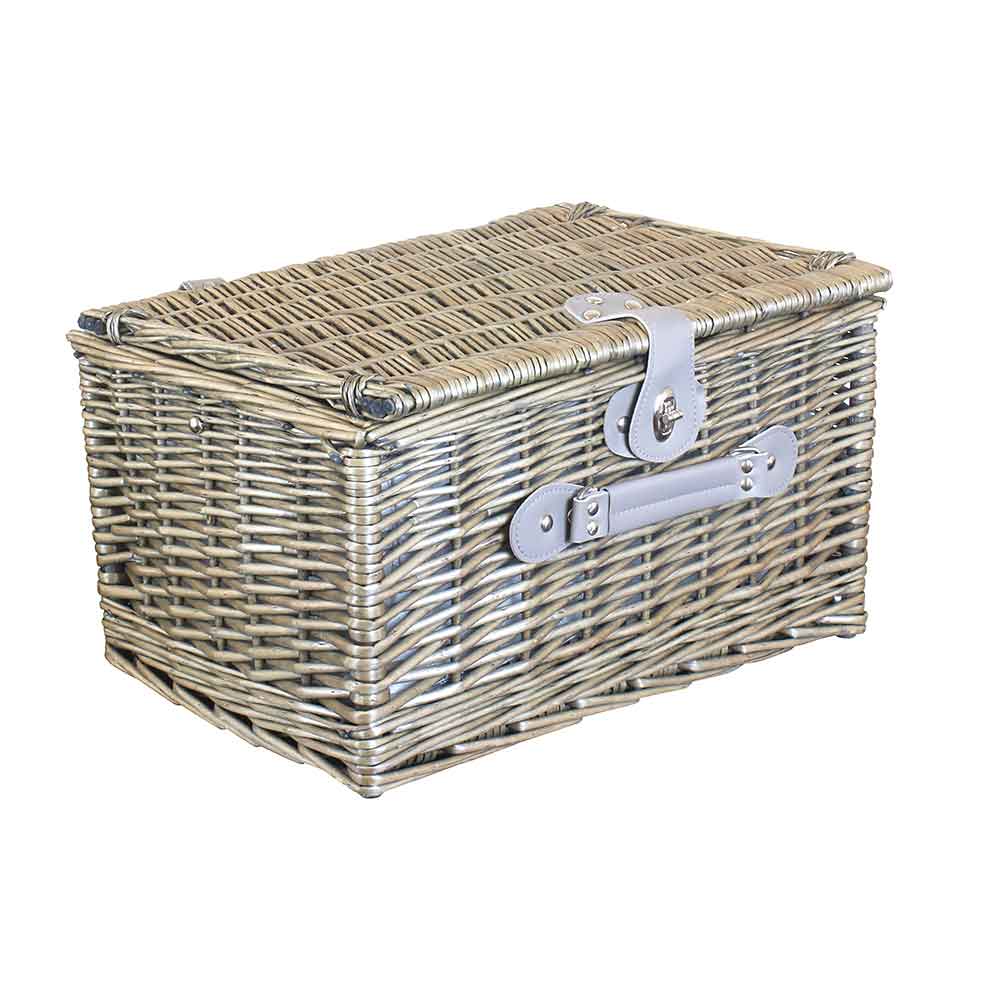 WILLOW Two or Four Person Fully Fitted Picnic Basket Hamper  - Closed