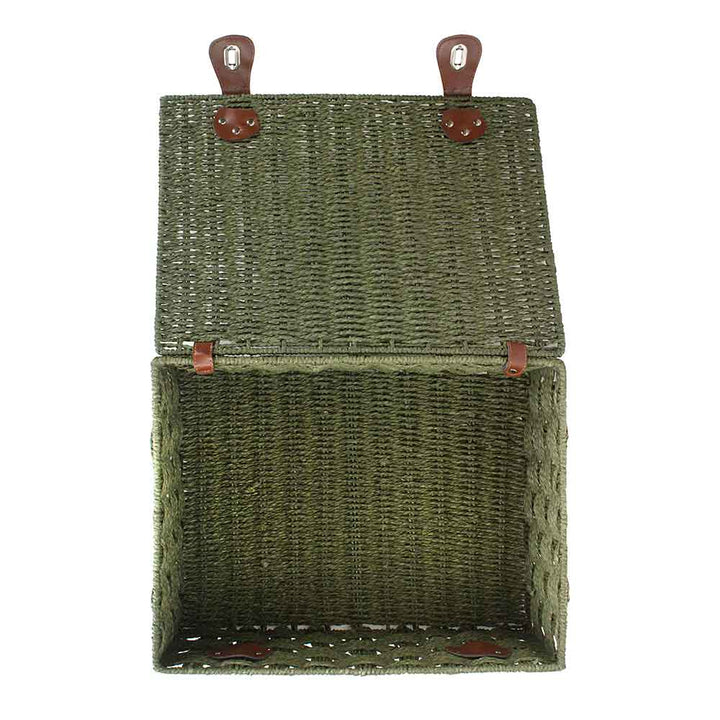 Extra Large Woven Paper Hamper - Black  Blue  Green  Grey  Red by Willow